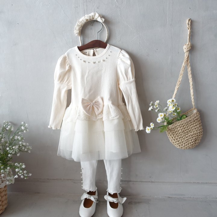 Pudding - Korean Children Fashion - #kidsstore - Cancan One-piece - 3