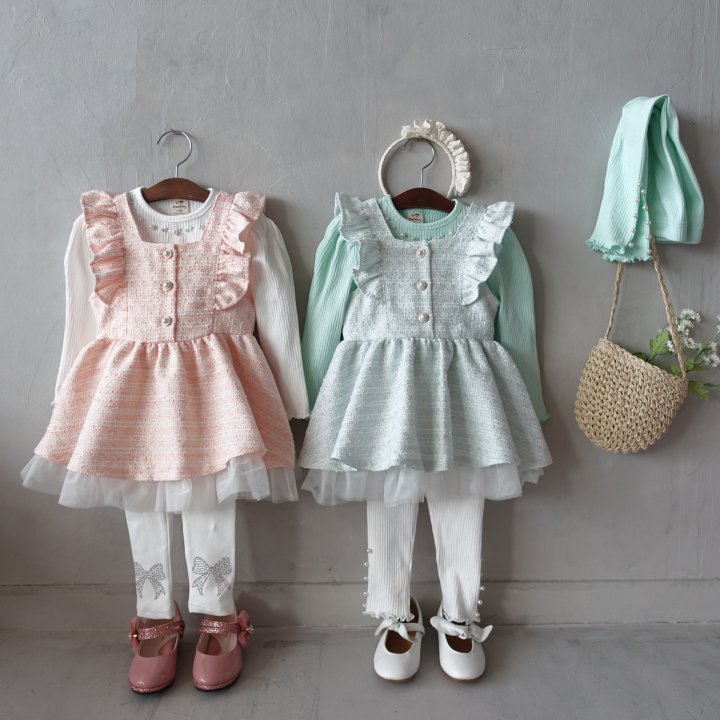 Pudding - Korean Children Fashion - #kidzfashiontrend - Pearl Tee - 11