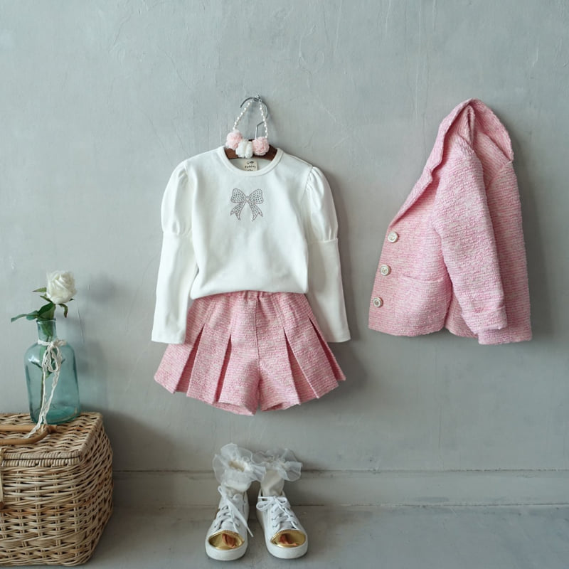 Pudding - Korean Children Fashion - #littlefashionista - Ribbon Tee - 12