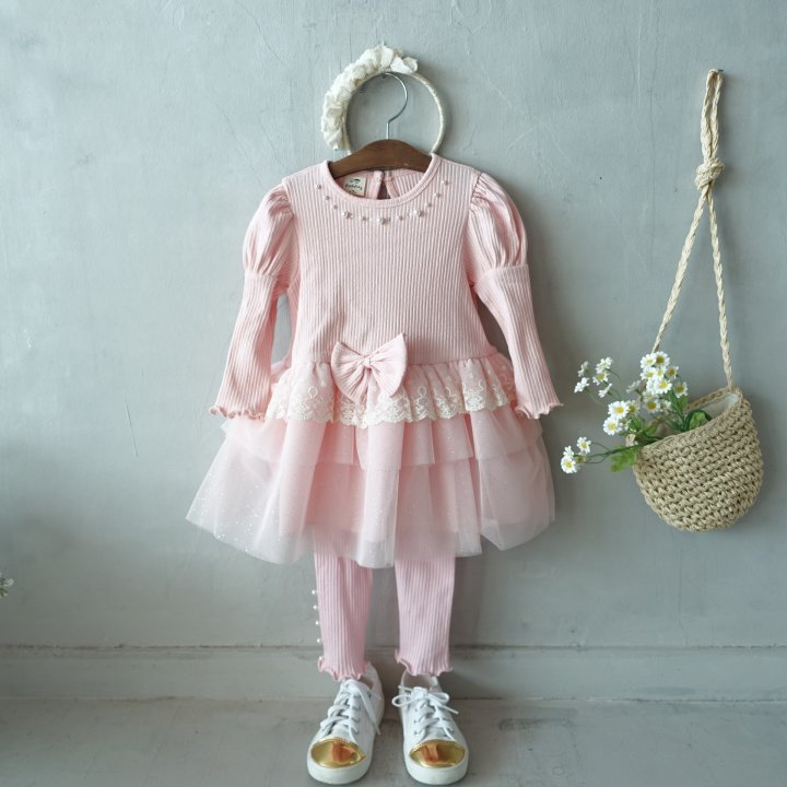 Pudding - Korean Children Fashion - #littlefashionista - Cancan One-piece - 6