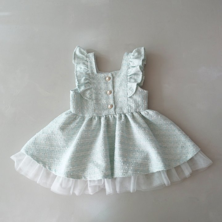 Pudding - Korean Children Fashion - #littlefashionista - Ruffle Jumper Skirt - 5