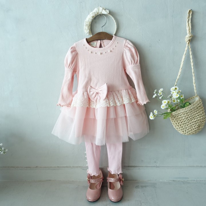 Pudding - Korean Children Fashion - #magicofchildhood - Pearl Leggings - 10