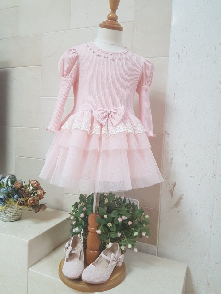 Pudding - Korean Children Fashion - #magicofchildhood - Cancan One-piece - 7