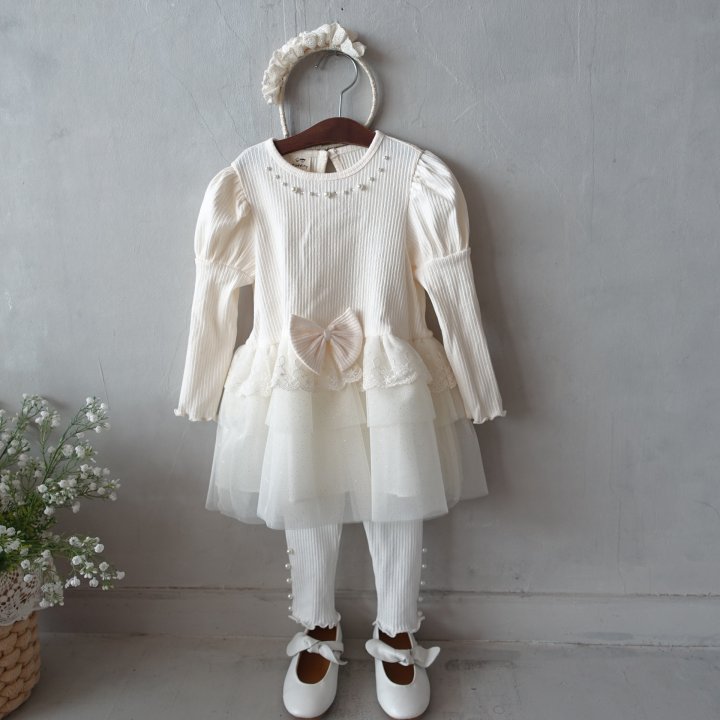 Pudding - Korean Children Fashion - #minifashionista - Pearl Leggings - 11