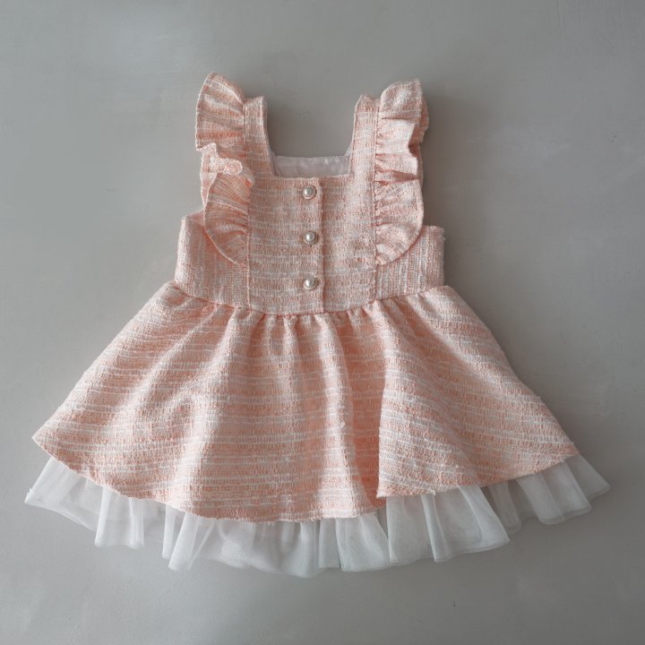 Pudding - Korean Children Fashion - #prettylittlegirls - Ruffle Jumper Skirt - 8