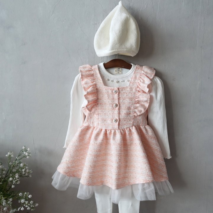 Pudding - Korean Children Fashion - #stylishchildhood - Ruffle Jumper Skirt - 11