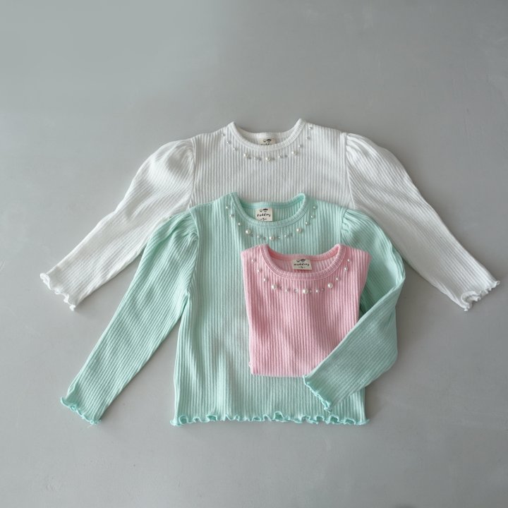 Pudding - Korean Children Fashion - #todddlerfashion - Pearl Tee