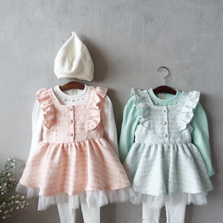 Pudding - Korean Children Fashion - #todddlerfashion - Ruffle Jumper Skirt - 9