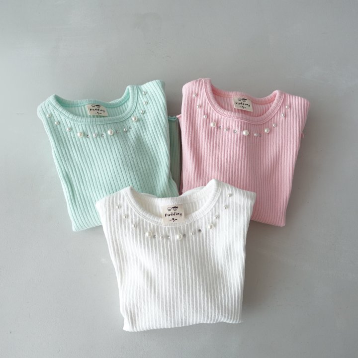 Pudding - Korean Children Fashion - #toddlerclothing - Pearl Tee - 2