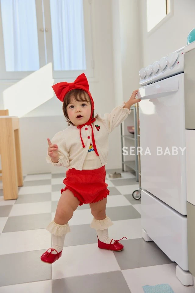 Sera - Korean Baby Fashion - #babyboutique - Bebe Strawberry Cardigan - 10