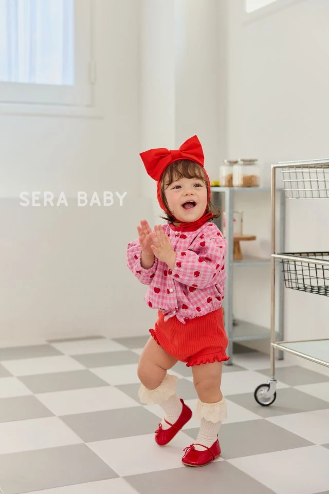 Sera - Korean Baby Fashion - #babyboutique - Bebe Apple Check Cardigan - 6