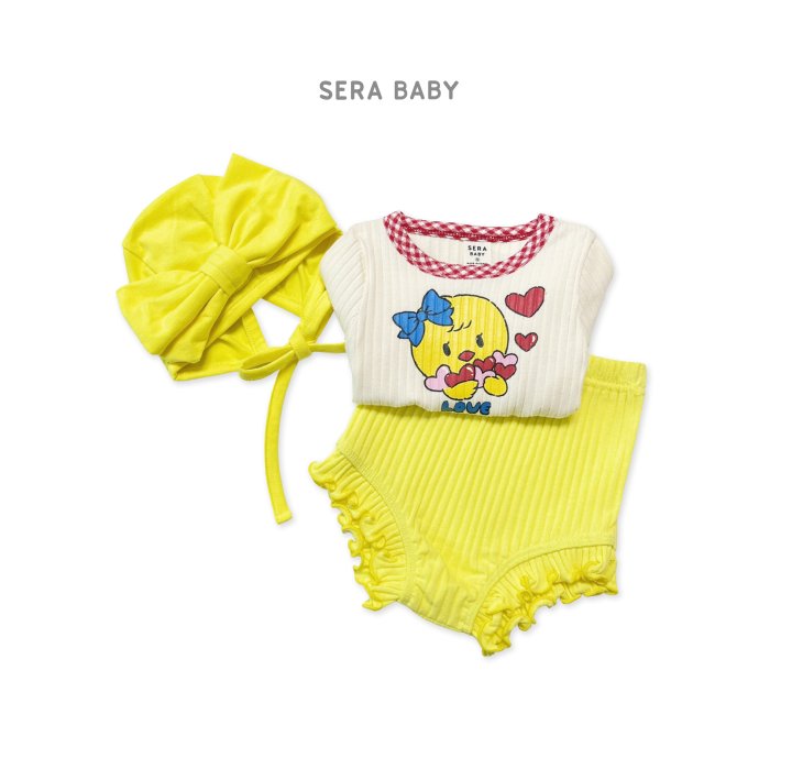 Sera - Korean Baby Fashion - #babyboutique - Bebe Ribbed Bloomer Top Bottom Set - 3