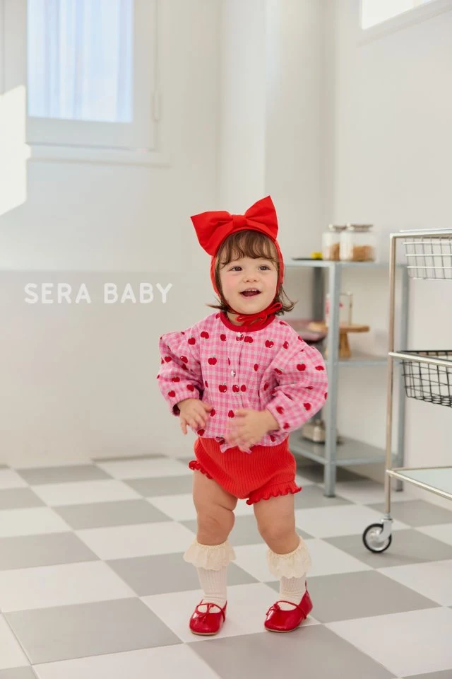 Sera - Korean Baby Fashion - #babyboutiqueclothing - Bebe Apple Check Cardigan - 7