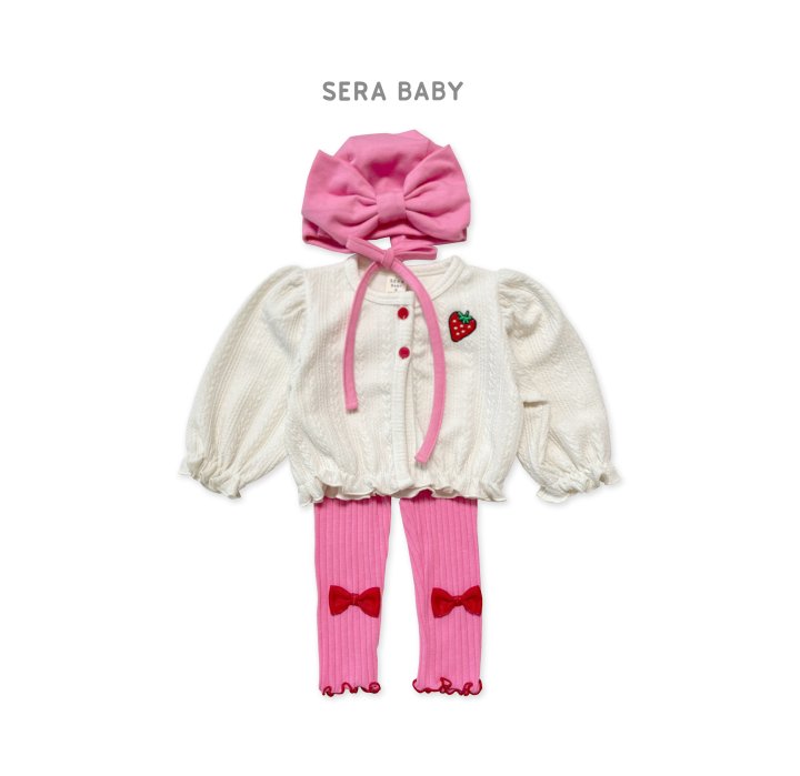 Sera - Korean Baby Fashion - #babyboutiqueclothing - Bebe Ribbed Ribbon Leggings - 2