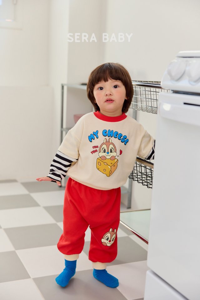 Sera - Korean Baby Fashion - #babyboutiqueclothing - Bebe Cheese Layered Top Bottom Set - 4