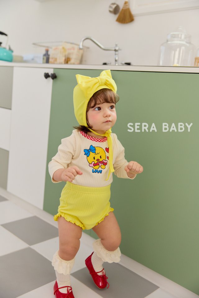 Sera - Korean Baby Fashion - #babyfashion - Bebe Ribbed Bloomer Top Bottom Set - 6