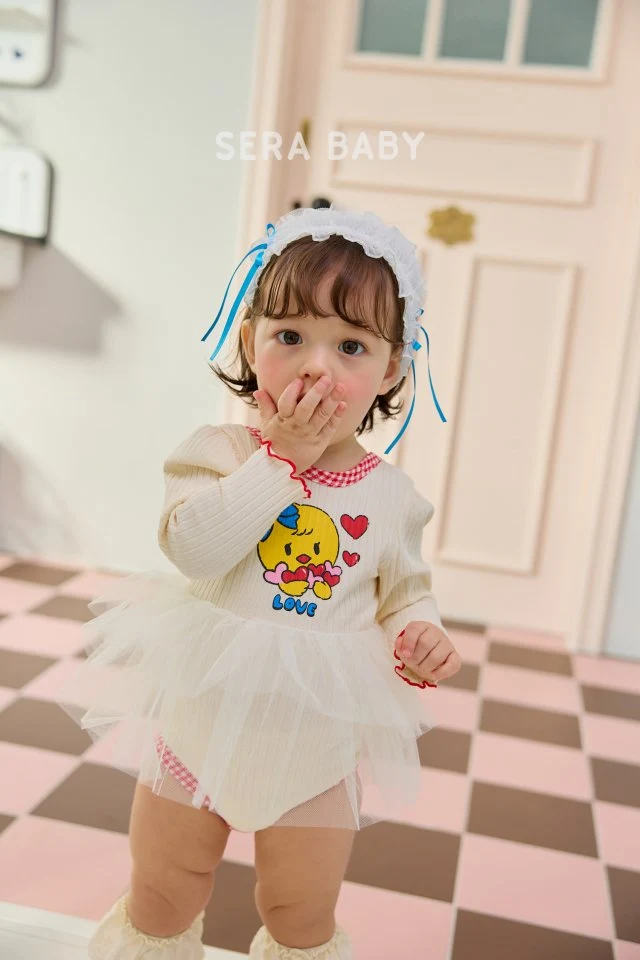 Sera - Korean Baby Fashion - #babyfashion - Bebe Chick Ribbed Sha Suit - 3