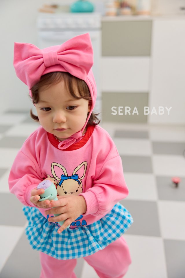 Sera - Korean Baby Fashion - #babyfever - Bebe Check Frill Top Bottom Set - 11