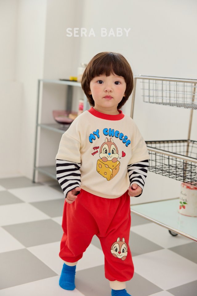 Sera - Korean Baby Fashion - #babylifestyle - Bebe Cheese Layered Top Bottom Set - 8