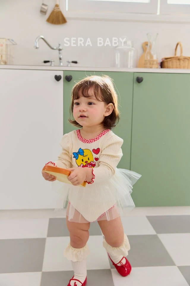 Sera - Korean Baby Fashion - #babyootd - Bebe Chick Ribbed Sha Suit - 8