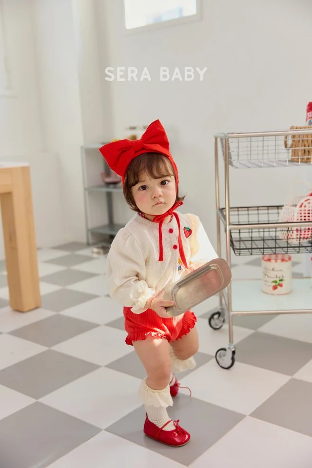 Sera - Korean Baby Fashion - #babyoutfit - Bebe Strawberry Cardigan - 5