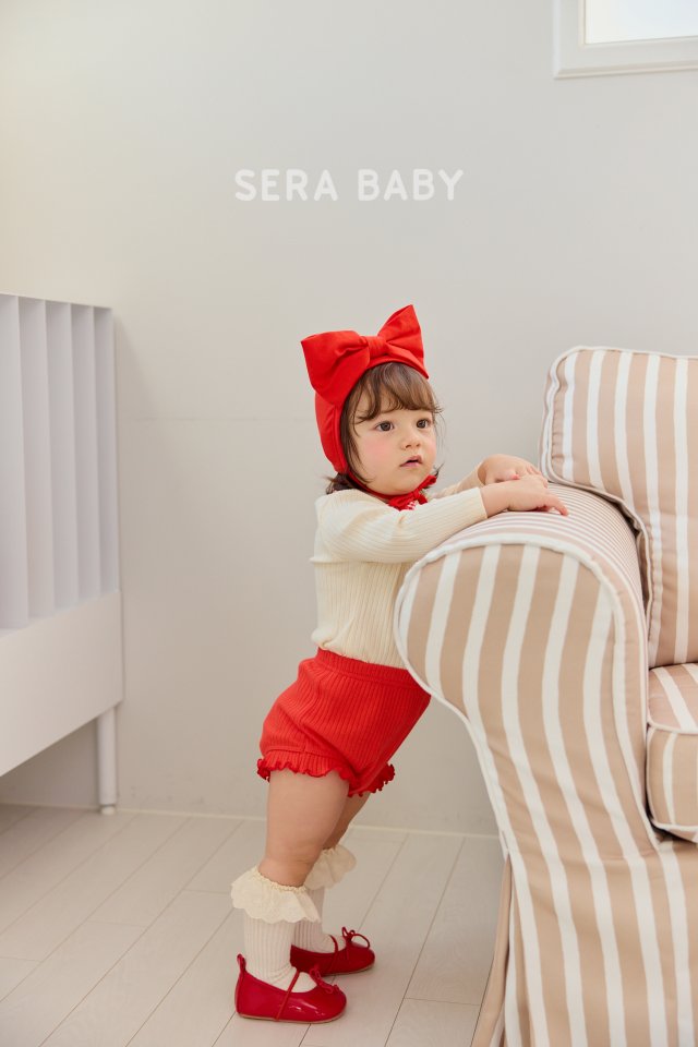 Sera - Korean Baby Fashion - #babyoutfit - Bebe Ribbed Bloomer Top Bottom Set - 12