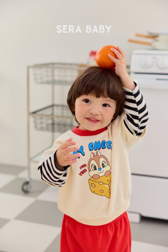 Sera - Korean Baby Fashion - #babyoutfit - Bebe Cheese Layered Top Bottom Set - 11