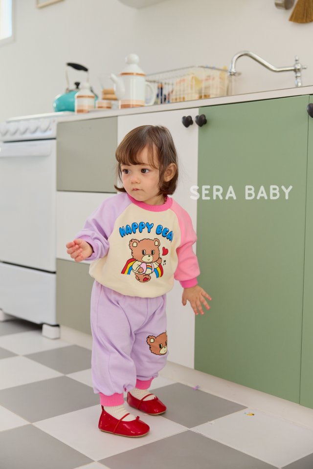 Sera - Korean Baby Fashion - #babywear - Bebe Rainbow Bear Top Bottom Set - 10