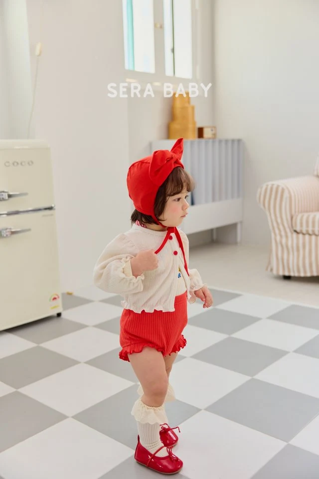 Sera - Korean Baby Fashion - #onlinebabyboutique - Bebe Strawberry Cardigan - 7