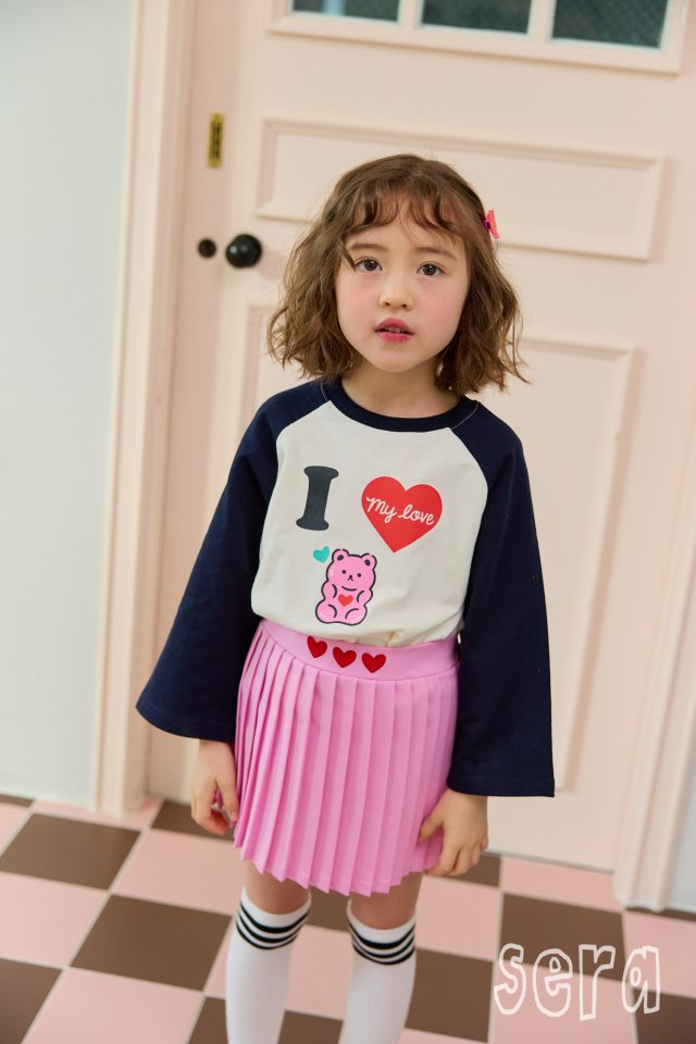 Sera - Korean Children Fashion - #kidzfashiontrend - Love Raglan Tee - 4