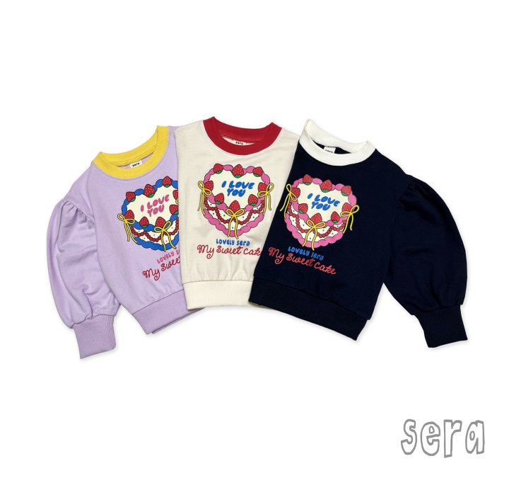 Sera - Korean Children Fashion - #Kfashion4kids - Strawberry Cake Sweatshirts