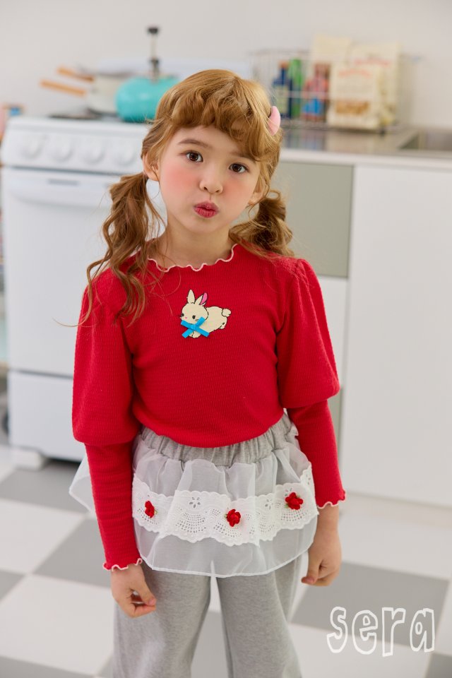 Sera - Korean Children Fashion - #childofig - Mini Rabbit Puff Tee - 11