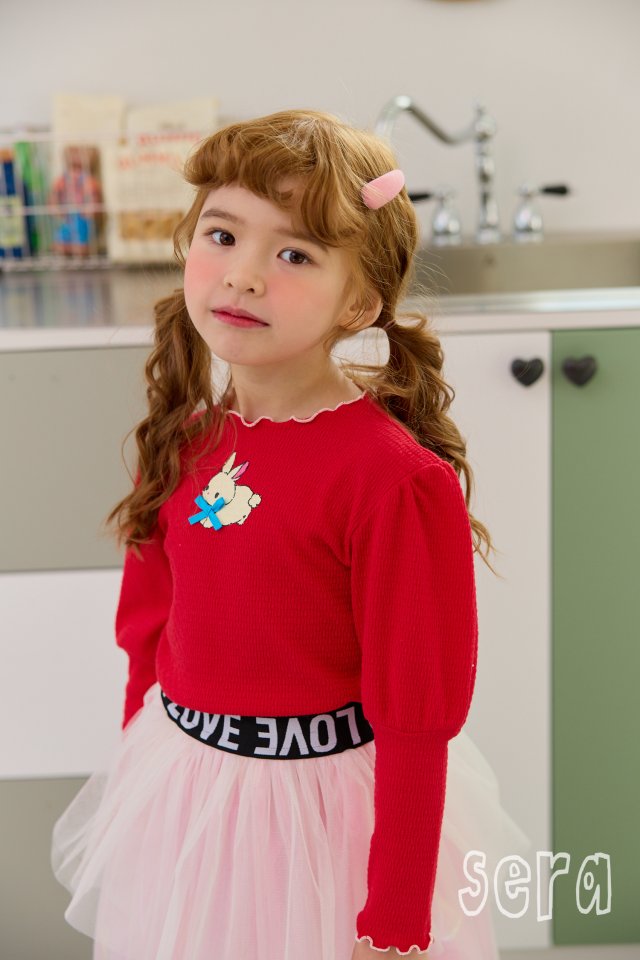 Sera - Korean Children Fashion - #childofig - Mini Rabbit Puff Tee - 12