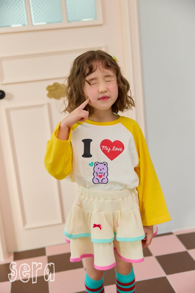 Sera - Korean Children Fashion - #childofig - Love Raglan Tee - 9