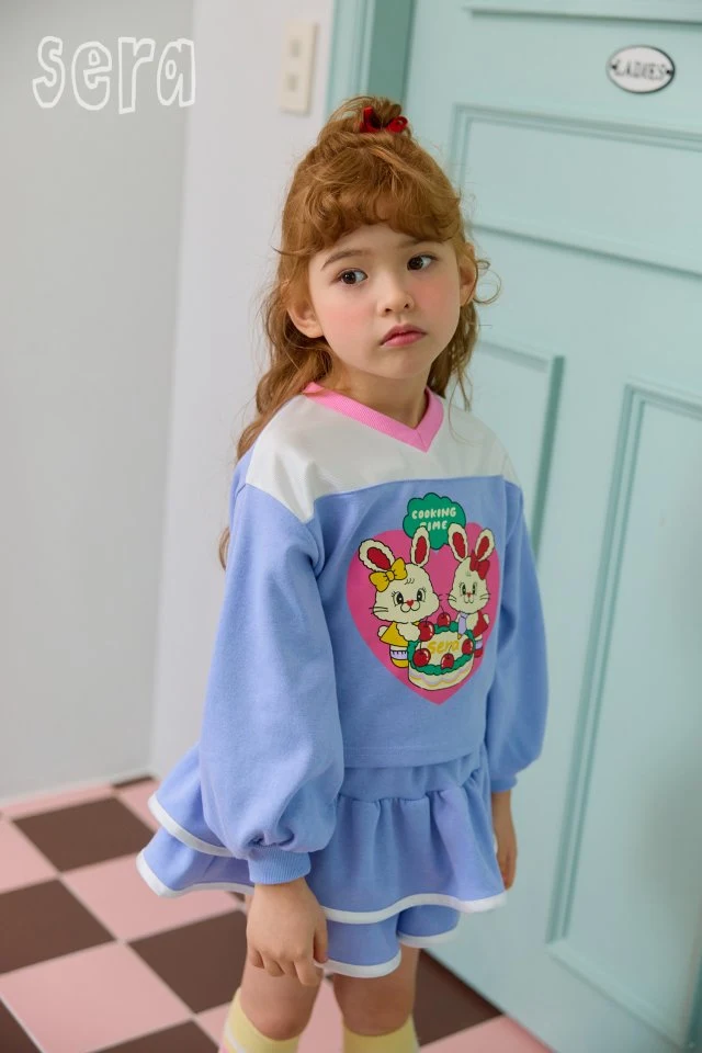 Sera - Korean Children Fashion - #childofig - Twin Heart Skirt Pants Top Bottom Set - 8