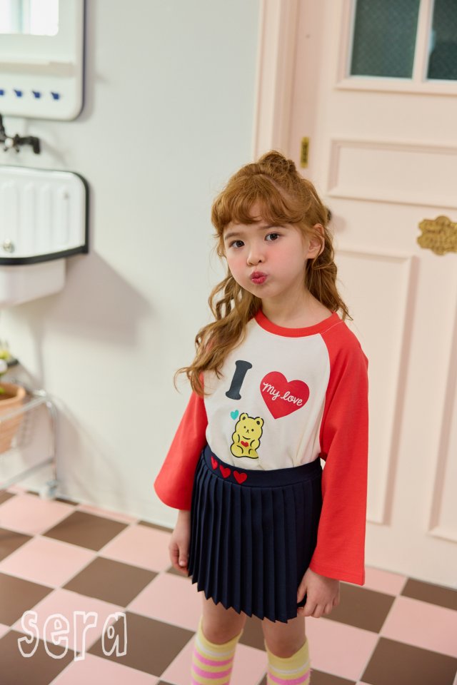 Sera - Korean Children Fashion - #childrensboutique - Love Raglan Tee - 11