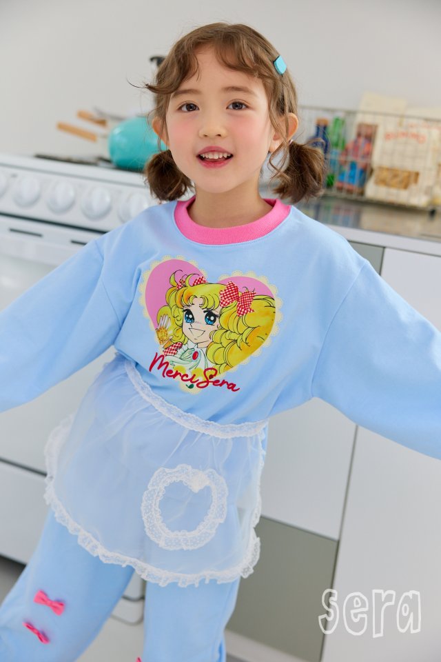 Sera - Korean Children Fashion - #childrensboutique - Candy Heart Warm Top Bottom Set - 5