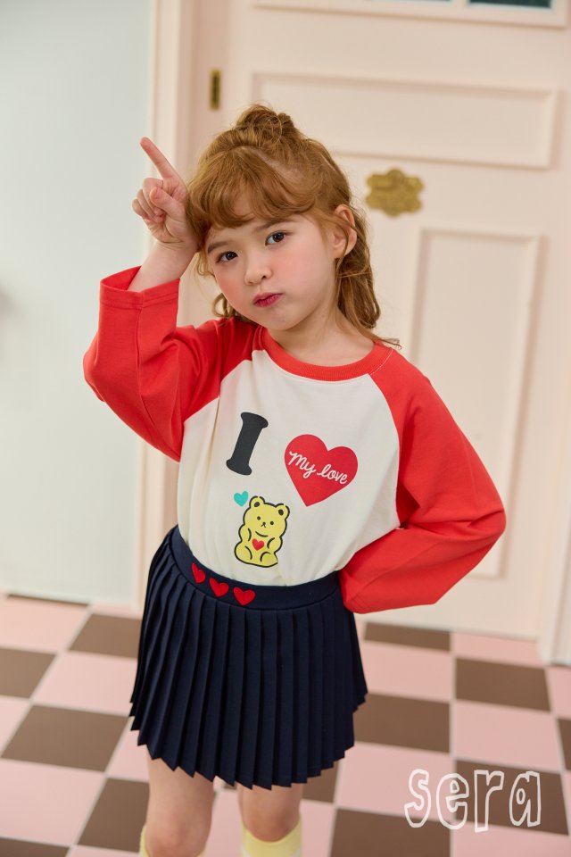 Sera - Korean Children Fashion - #designkidswear - Love Raglan Tee - 12