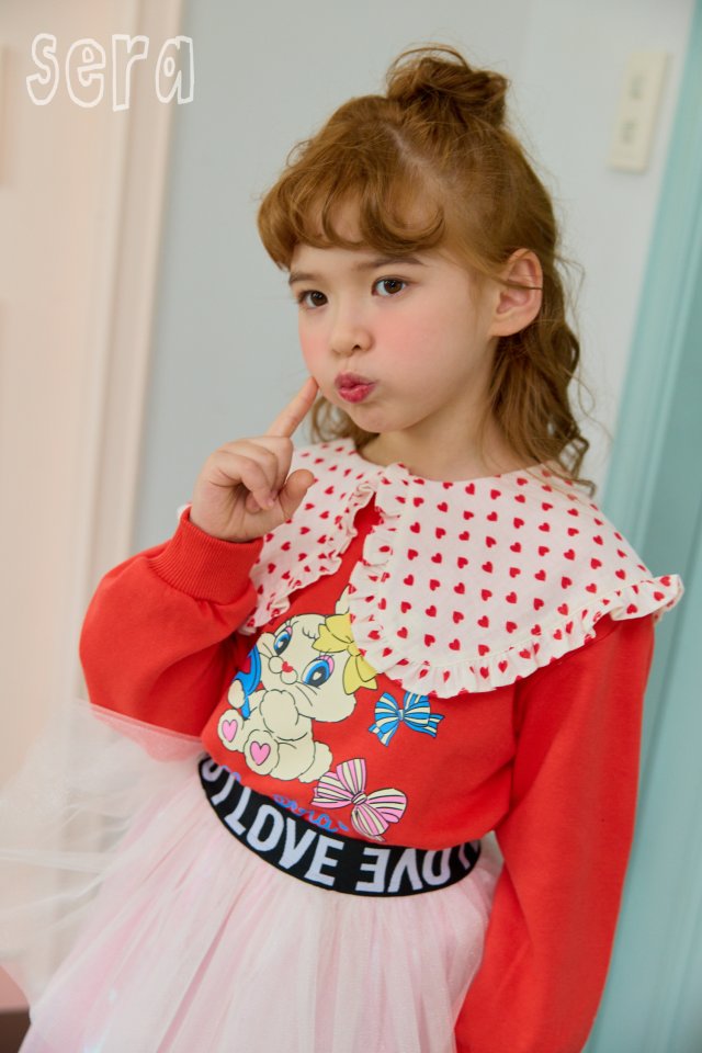 Sera - Korean Children Fashion - #designkidswear - Frill Collar Sweatshirts - 11