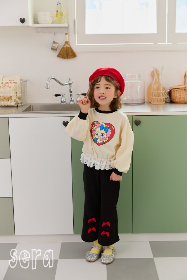 Sera - Korean Children Fashion - #discoveringself - Lace Heart Sweatshirts - 8