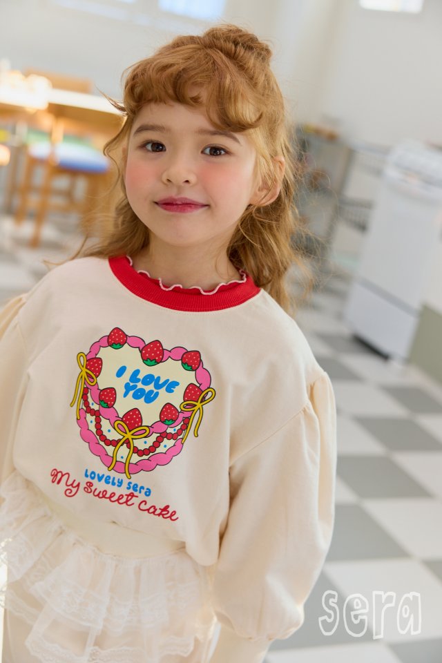 Sera - Korean Children Fashion - #discoveringself - Strawberry Cake Sweatshirts - 12