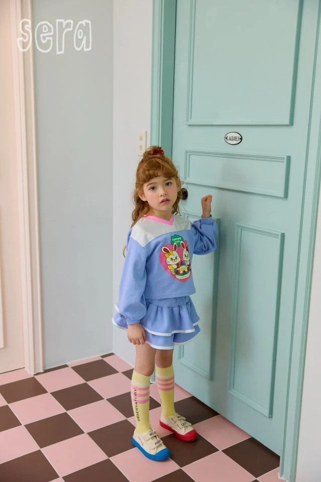 Sera - Korean Children Fashion - #discoveringself - Twin Heart Skirt Pants Top Bottom Set - 11