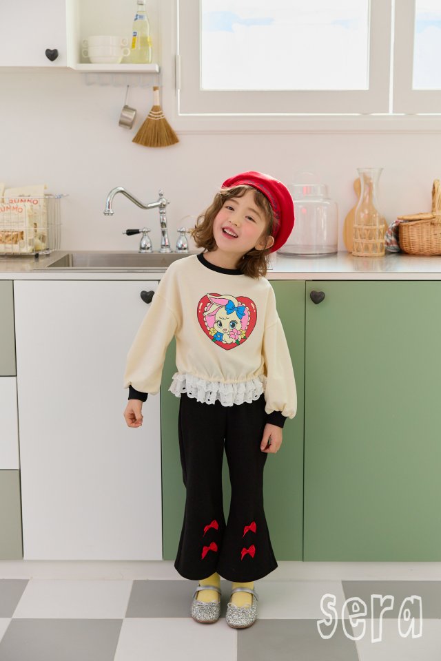 Sera - Korean Children Fashion - #fashionkids - Lace Heart Sweatshirts - 9