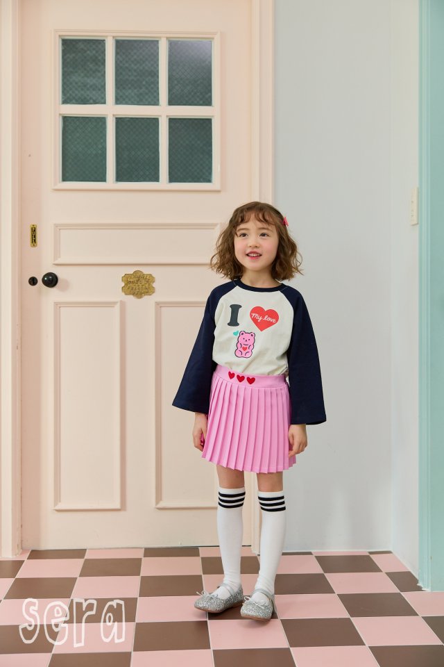 Sera - Korean Children Fashion - #kidsstore - Love Raglan Tee - 2