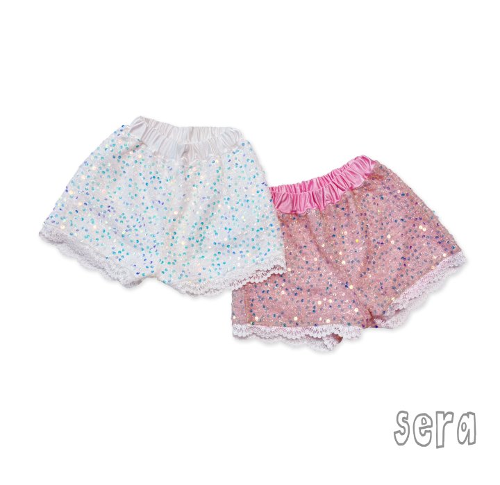 Sera - Korean Children Fashion - #kidsstore - Sequin Lace Shorts