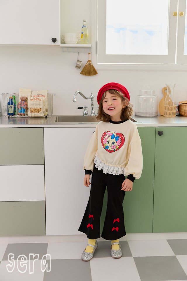 Sera - Korean Children Fashion - #kidzfashiontrend - Double Ribbon Bootcut Pants - 5