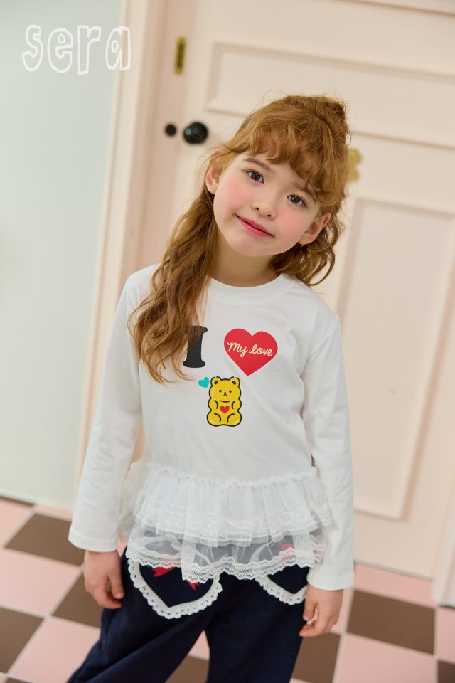 Sera - Korean Children Fashion - #littlefashionista - Lace Bear Jelly Pants - 6