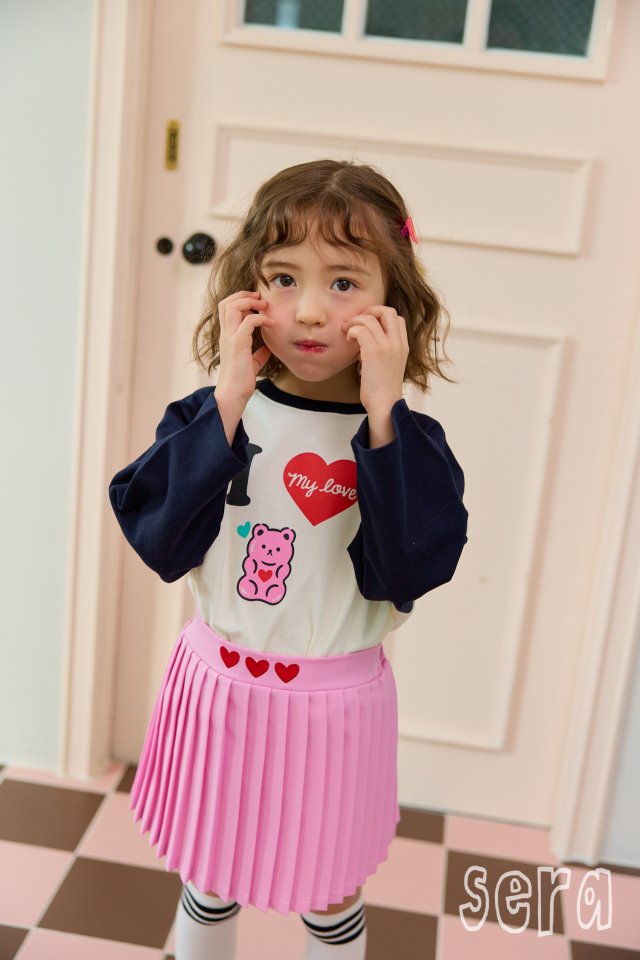 Sera - Korean Children Fashion - #littlefashionista - Love Raglan Tee - 5