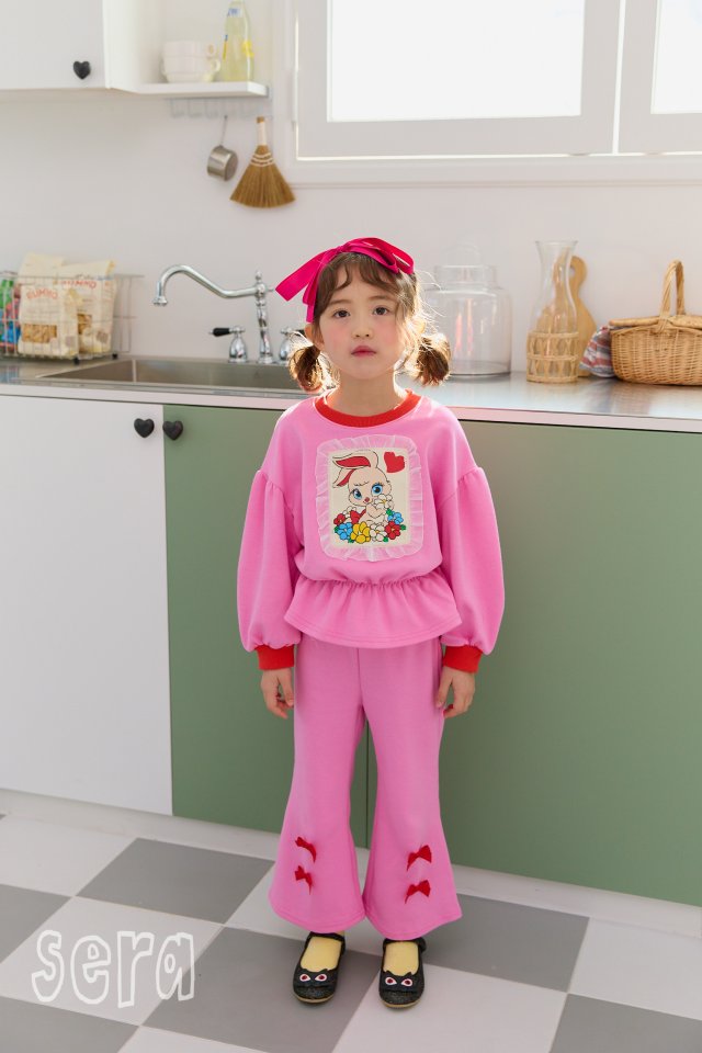 Sera - Korean Children Fashion - #littlefashionista - Double Ribbon Bootcut Pants - 7