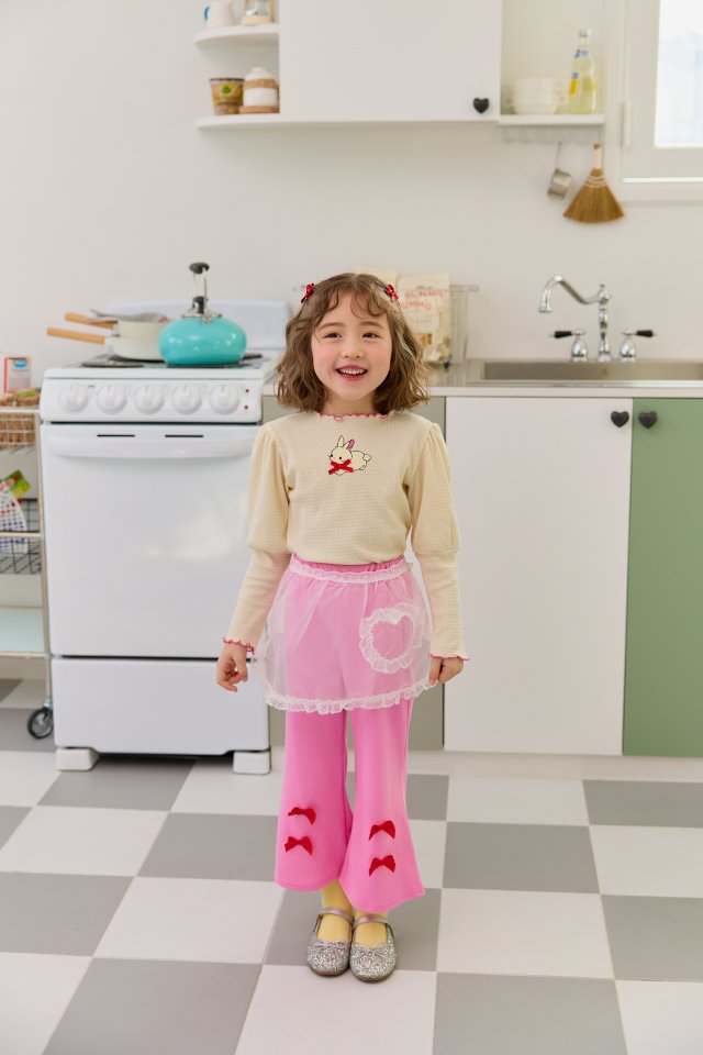 Sera - Korean Children Fashion - #littlefashionista - Lace Heart Apron - 3